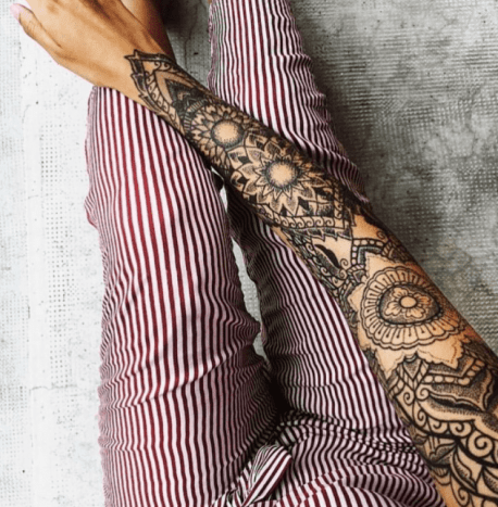 rašalo mag, tatuiruočių įkvėpimas, tatuiruočių menas, tatuiruočių dizainas, tatuiruočių meistras, moteriškos rankovės, rankovių tatuiruotė