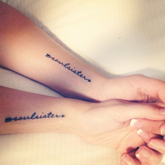 Tattoo Quotes About Sisters Soul Sister | Tatoveringsideer | Pinterest | Tatovering, sjelesøster tatoveringer