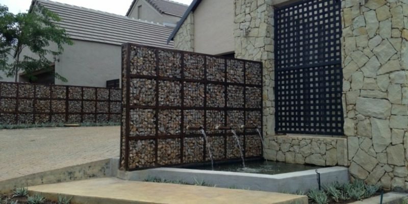 Hagedesign gabion gjerde