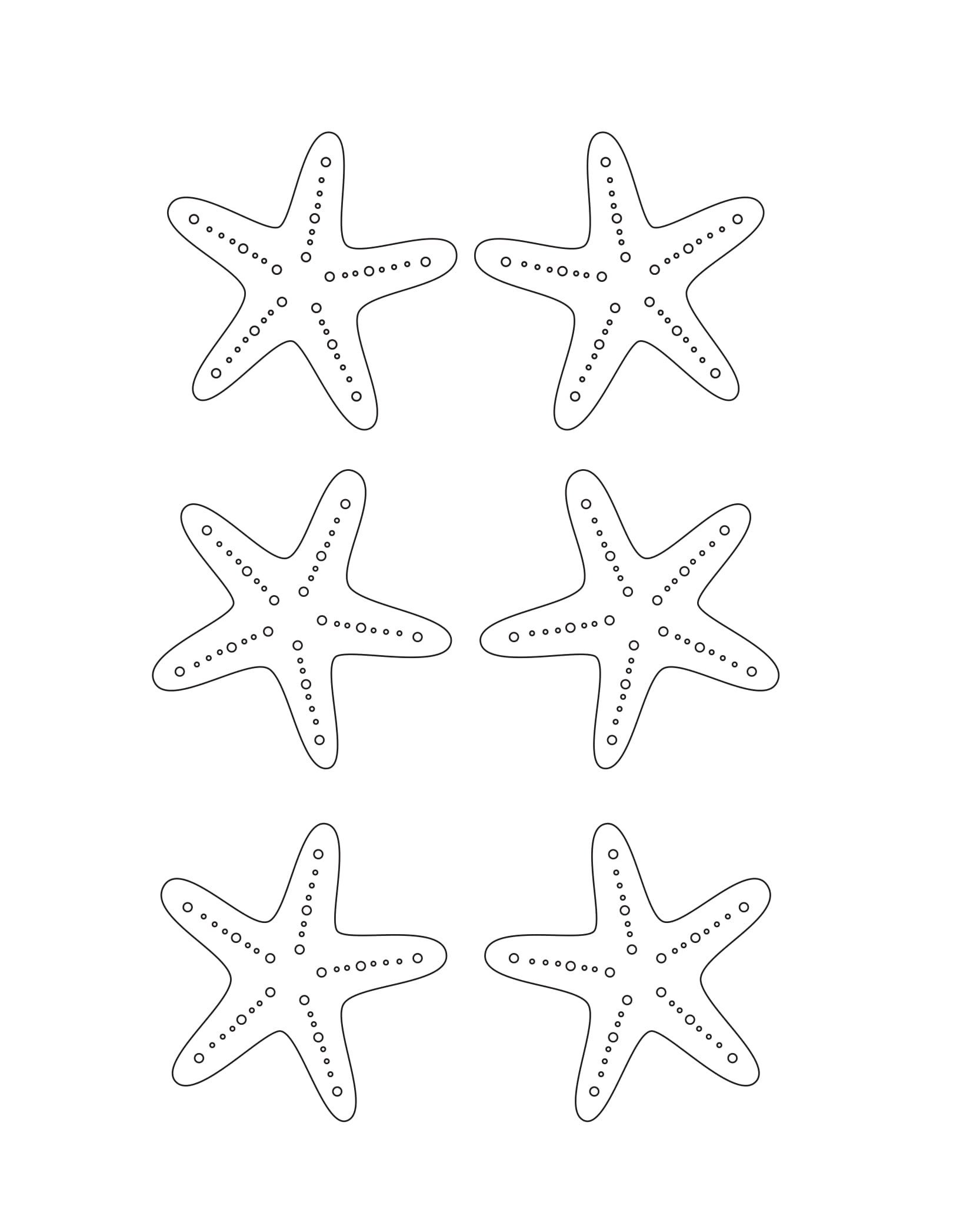 Tinker the world of fish: free craft template starfish