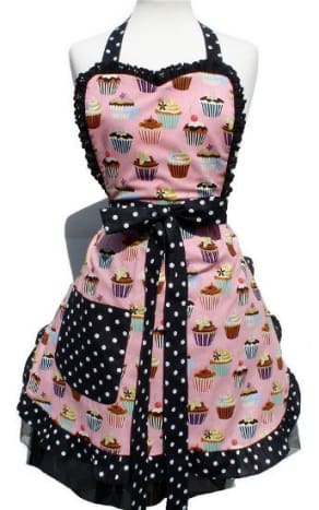 2 cupcakes_and_polka_dots_apron_item_a905