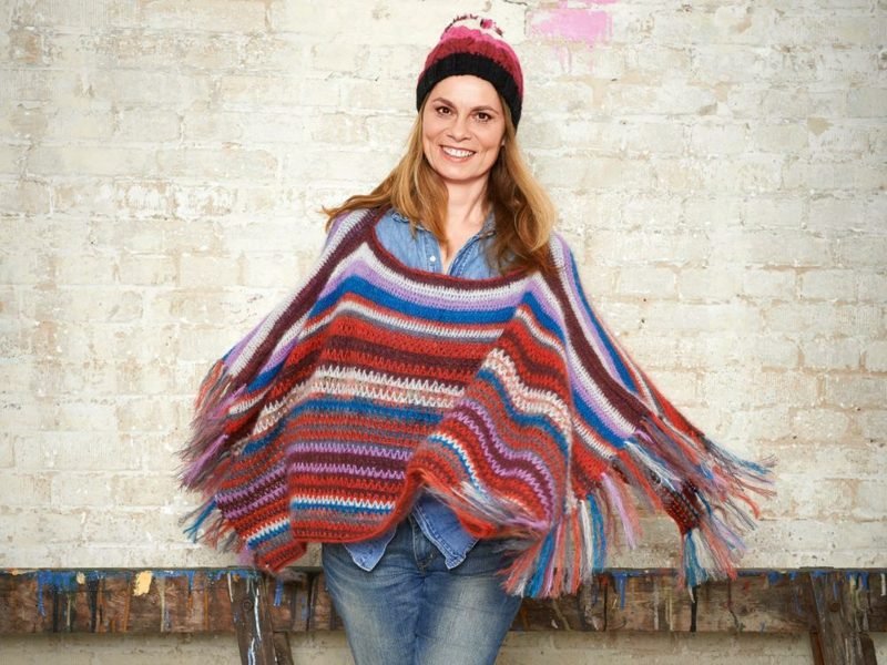 Strikk cardigan poncho inspirerende ideer